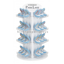Retail Shop Concise Desktop Four-Shelves Wholesale Rotating Acrylic Jewellery Display Stands